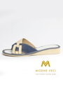 Offene Damen Hausschuhe Modell 8 blau