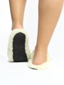 Warme Pantoffeln Modell 63 aus Schafwolle schwarz