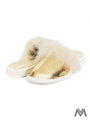 Warme Damen Pantoffeln Modell 23 gold