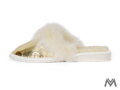 Warme Damen Pantoffeln Modell 23 gold