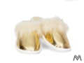 Warme Damen Pantoffeln Modell 23 gold