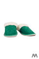 Warme Damen Pantoffeln Modell 16 grün