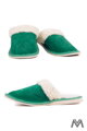 Warme Damen Pantoffeln Modell 16 grün