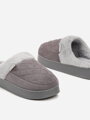 Bequeme Damenhausschuhe in der Farbe Grau C58-39