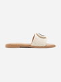 Sommer Flip-Flops in Beige Q7055-42 Farbe