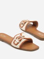 Kamelfarbene Damen-Sommerhausschuhe 5259-68