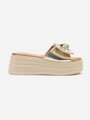 Goldene Plateausandalen 5218-60