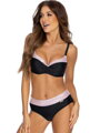 Damen-Badeanzug 12 ESTHER-EGZ C/52 schwarz+rosa pastell