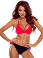 Himbeer-schwarzer Bikini ANABEL-G,01 C/D1