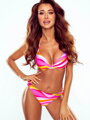 Gemusterter Damen-Badeanzug ANABEL-D 01 100/A rosa