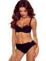 Zweifarbiger Damen-Badeanzug ESTHER-EGZ C/403 Bronze und Schwarz