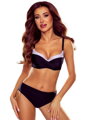 Luxus-Bademode für Damen ESTHER-EGZ C/52 schwarz+rosa pastell