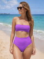 Dámske plavkové nohavičky VSB OMAN s vysokým pásom lila