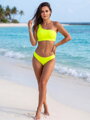 Damen-Zweiteiler-Badeanzug VSB JULIE neongelb
