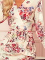 Schönes Damen Kleid mit Rüschen CAROLINE 297-2 hellrosa