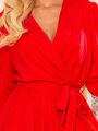 Schlichtes Damen Viskose-Kleid 339-1 BINDY rot