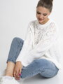 Damen Pullover mit Strickmuster MAROCO weiß
