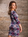 Damen Bleistift-Kleid VS-SA 1902 Mandalamuster