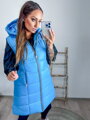 Warme Damenweste in Blau