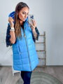 Warme Damenweste in Blau