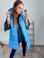 Warme Damenweste in Blau