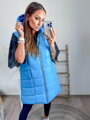 Warme Damenweste in Blau