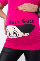 Dámské těhotenské tričko cyklamenové 2992