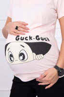 Dámske tehotenské tričko ružové 2992