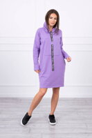 Dlhá mikina alebo mikinové šaty fialové 0153