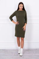 Dámske športové šaty CLASSICAL 8825 v khaki farbe 