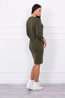 Dámske športové šaty CLASSICAL 8825 v khaki farbe 