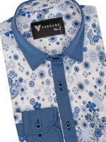 Dámská košile Slim Fit VS-DK1903 modrá
