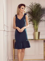 Elegantné dámske šaty 306-2 ROSITA smaragd