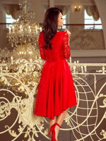 Elegantní dámské šaty 210-6 červené 