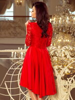 Elegantní dámské šaty 210-6 červené 