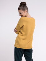Dámský pletený pulovr ADORA hořčicový