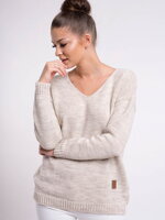 Dámský pletený pulovr ADORA krémový