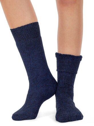 Damen THERMO Socken smaragdgrün meliert