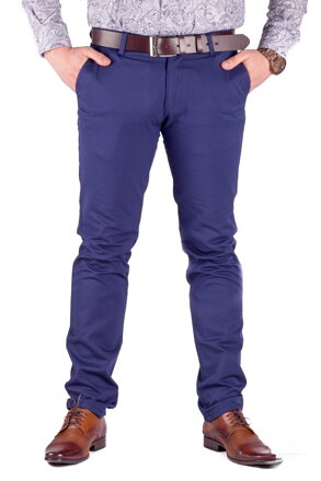 Slim Herrenhosen 48-3 in marineblau