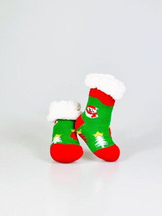 Rozkošné vianočné ponožky pre babätká so snehuliakom L024