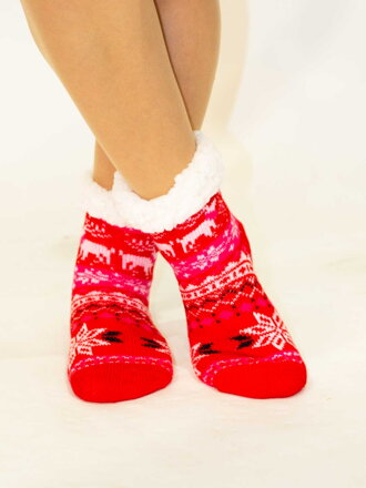 Tolle Kinder Thermo-Socken Weihnachtswunder rot