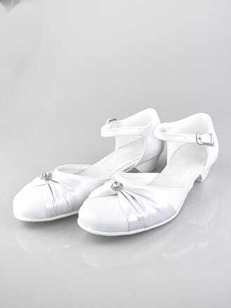 Dievčenské topánky na 1. sv. prijímanie 90 biele 