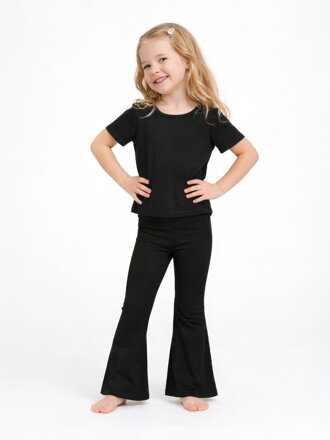Detské zvonové bavlnené legíny VSB BELLSY čierne