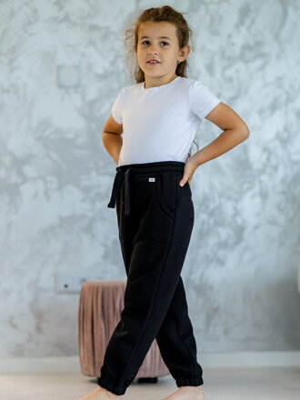 Mädchen VSB23 VELOUR Jogginghose in Schwarz