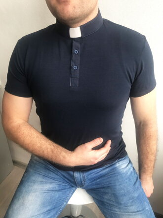 Priester Polo-shirt VS-KT2001 dunkel-blau