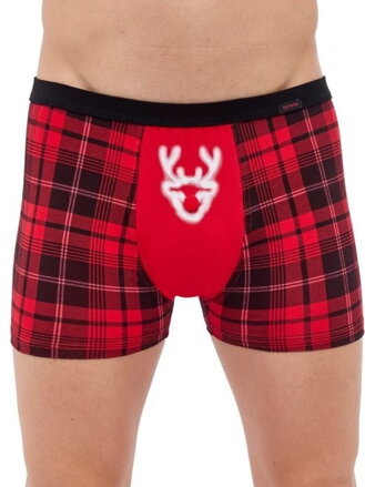 Rote Herren-Boxershorts RED NOSE 007/76