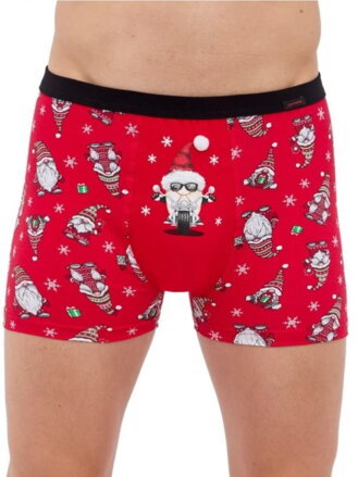 Boxershorts mit Weihnachtsmotiv 007/77 rot