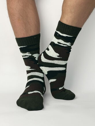 Maskáčové pánske ponožky z alpaky Maskáčové pánske ponožky z alpaky