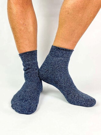 Pánske melírované ponožky modré