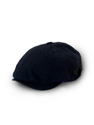 Schwarze Herren-Kappe aus Baumwolle